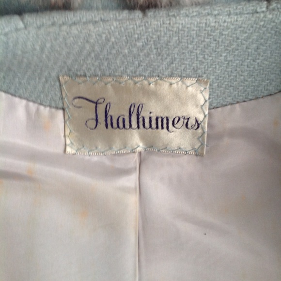 Vintage lined coat with fur trim - Picture 2 of 8